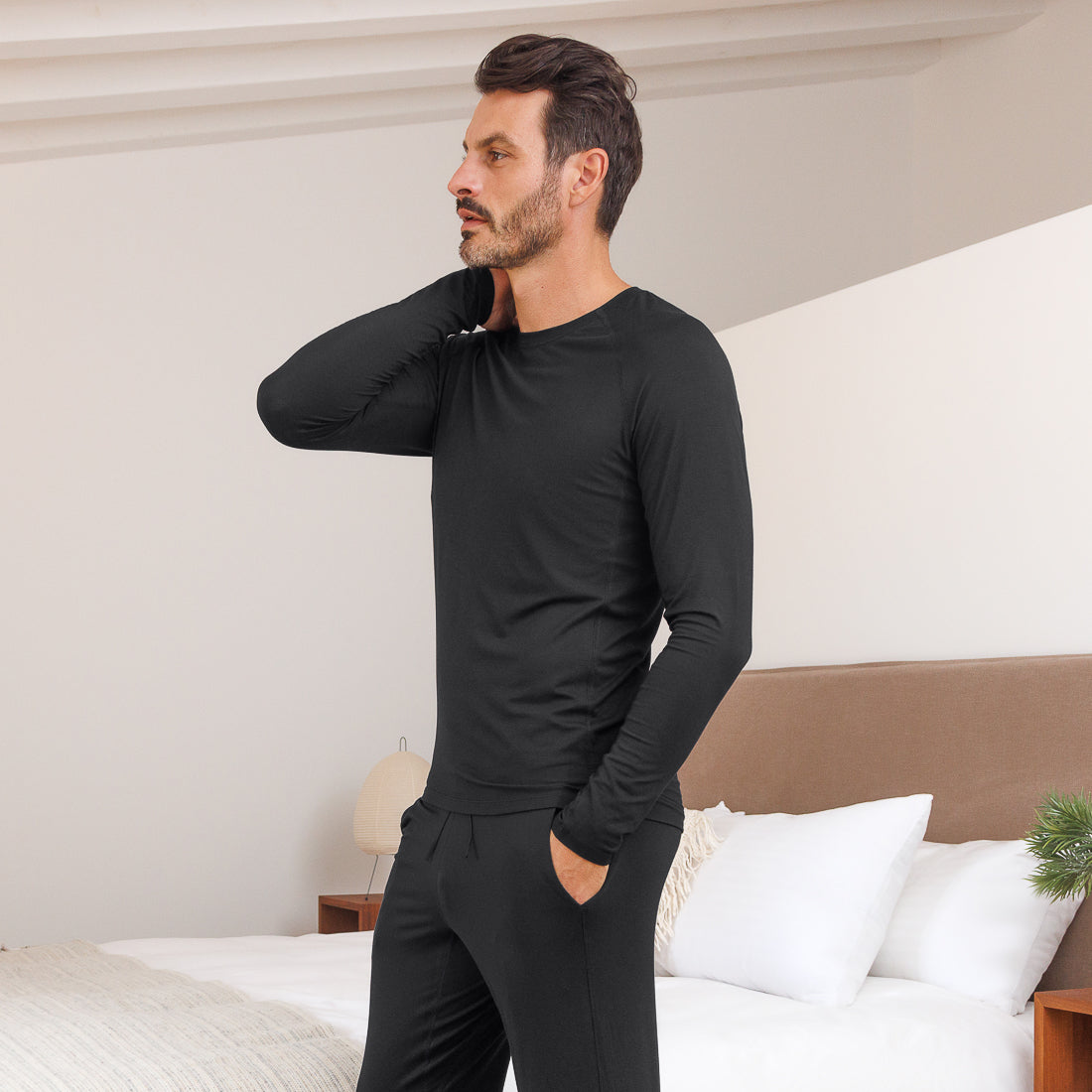 Schlafanzug Herren || Black