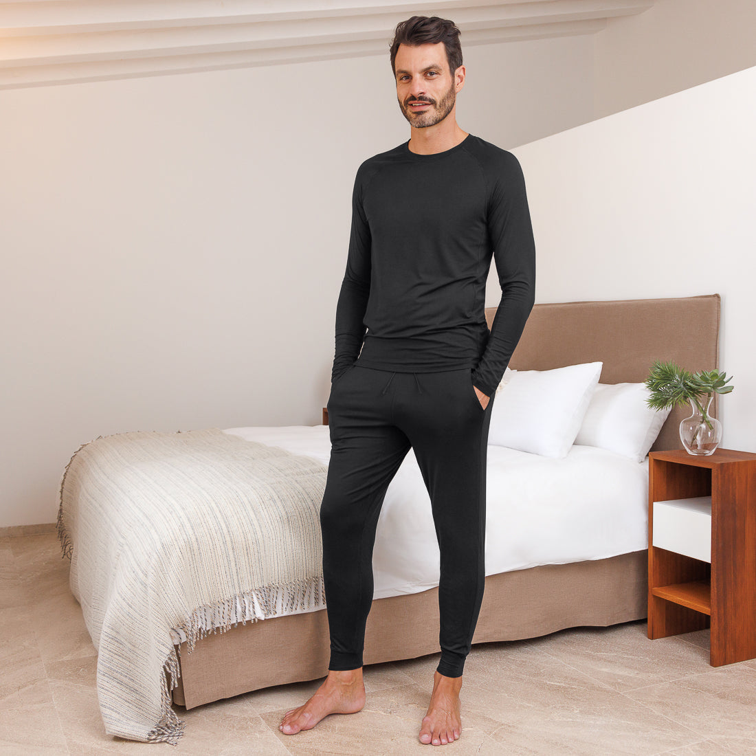 Schlafanzug Herren || Black