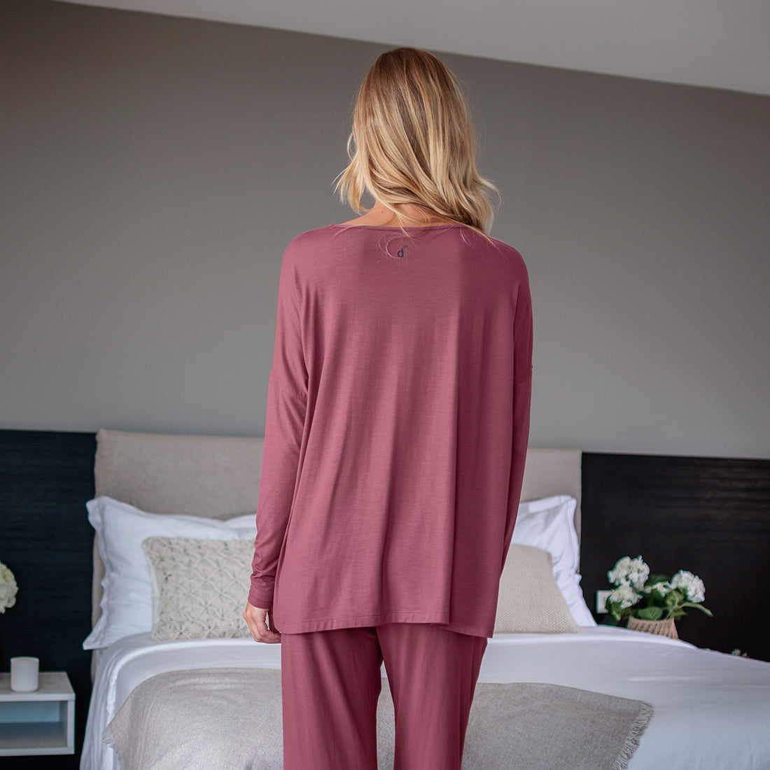 Langarmshirt Damen || Maroon