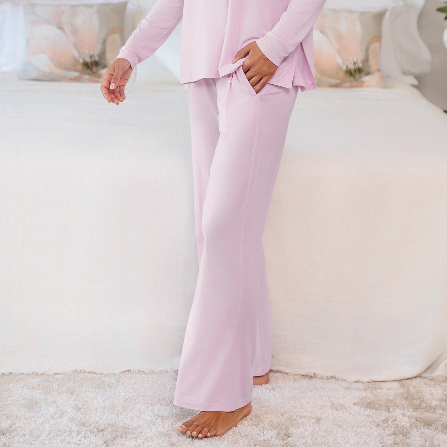 Lockere hose Damen || Pink blush