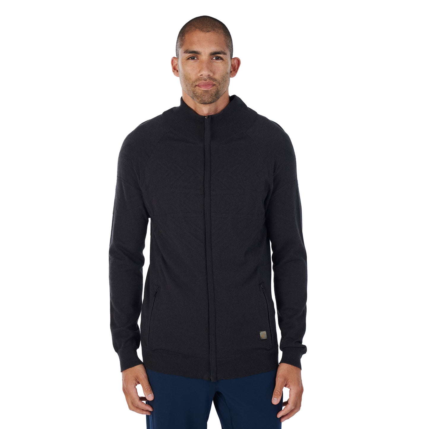 Merino Cardigan Herren || Charcoal