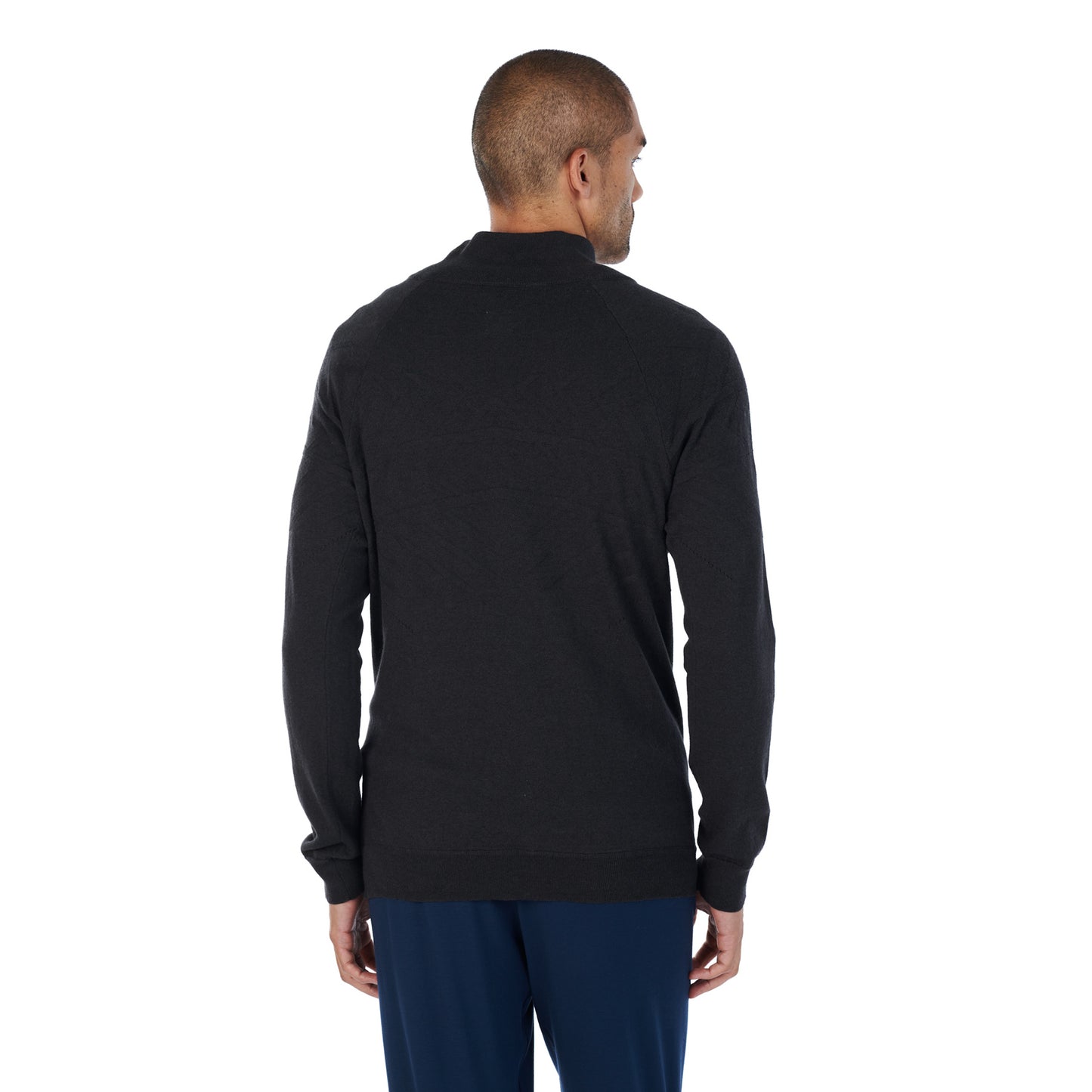 Merino Cardigan Herren || Charcoal