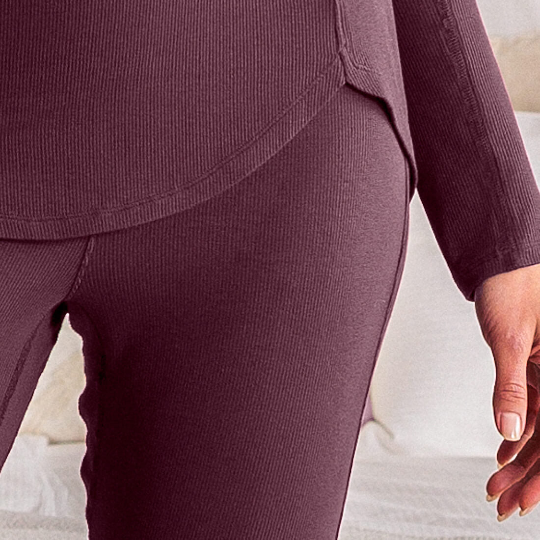 Temperaturregulierende Pyjama Hose || Mulberry