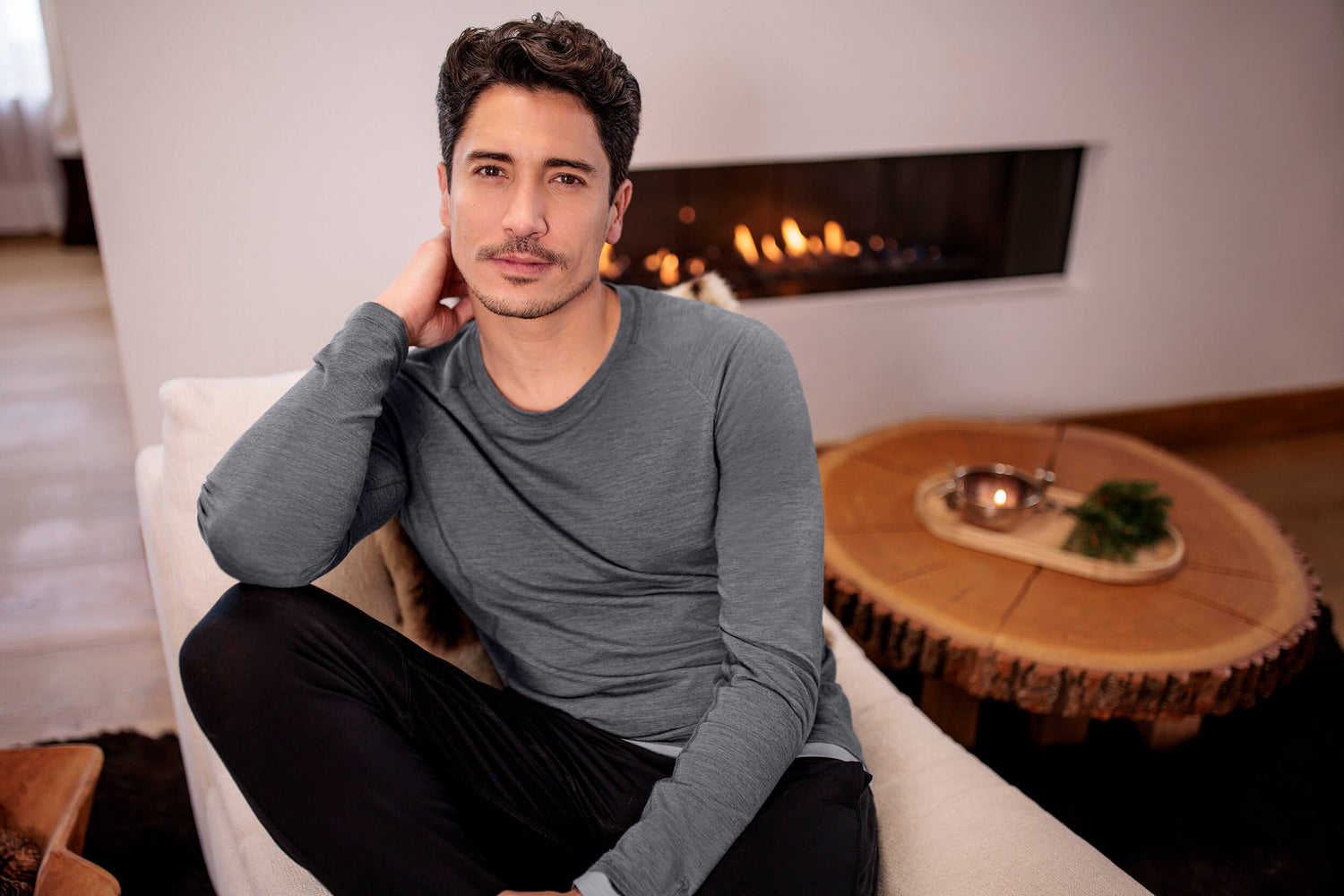 Herren warmende Schlafbekleidung