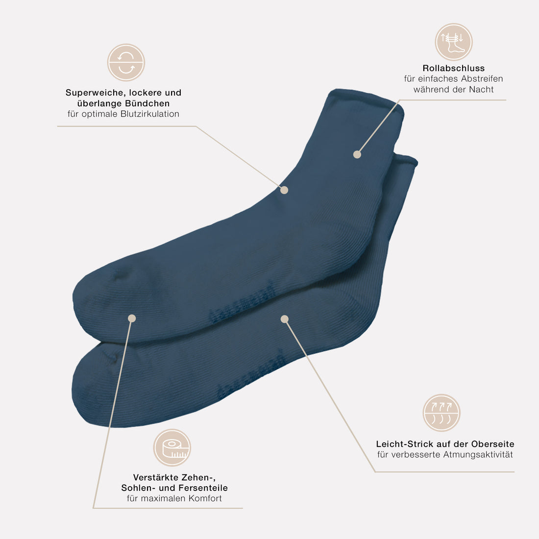 Schlafsocken || Blue