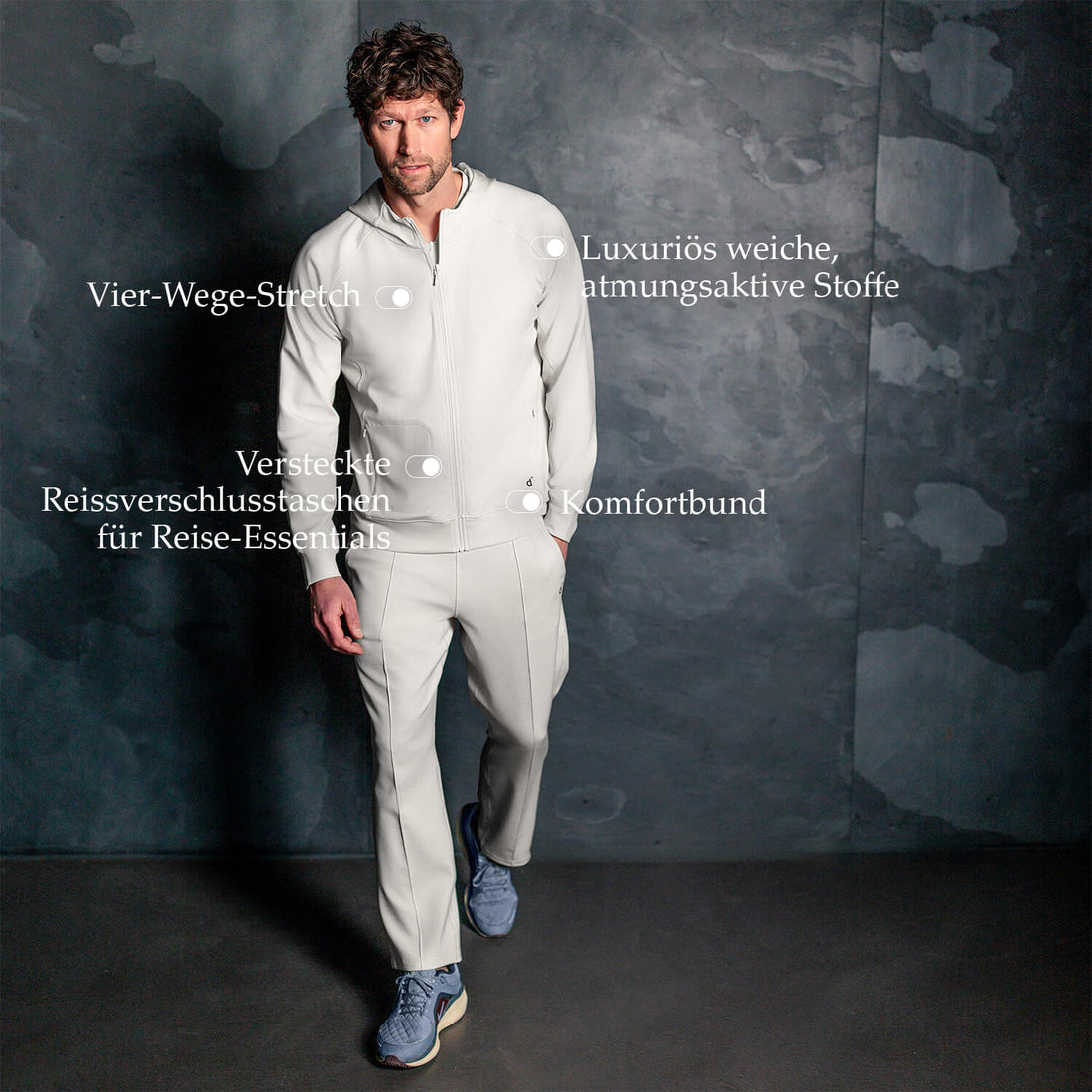 Bequeme Reisehose Herren || Sandstone