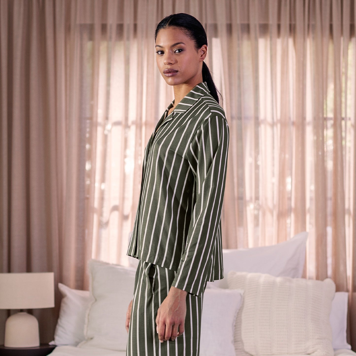 Kuhlendes Pyjama-Top || Classic Stripes