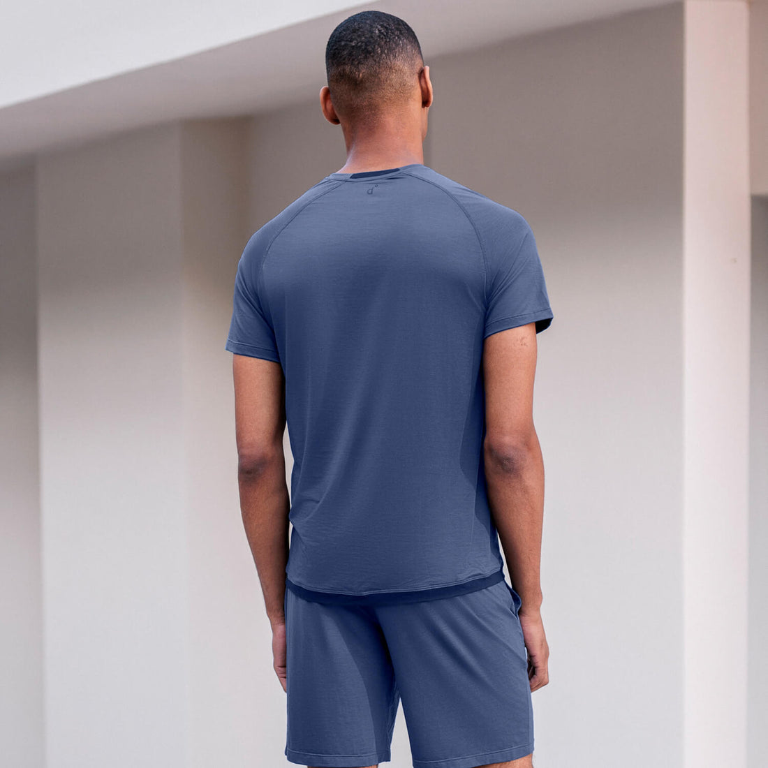 Kühlender Schlafanzug Herren || Coastal blue