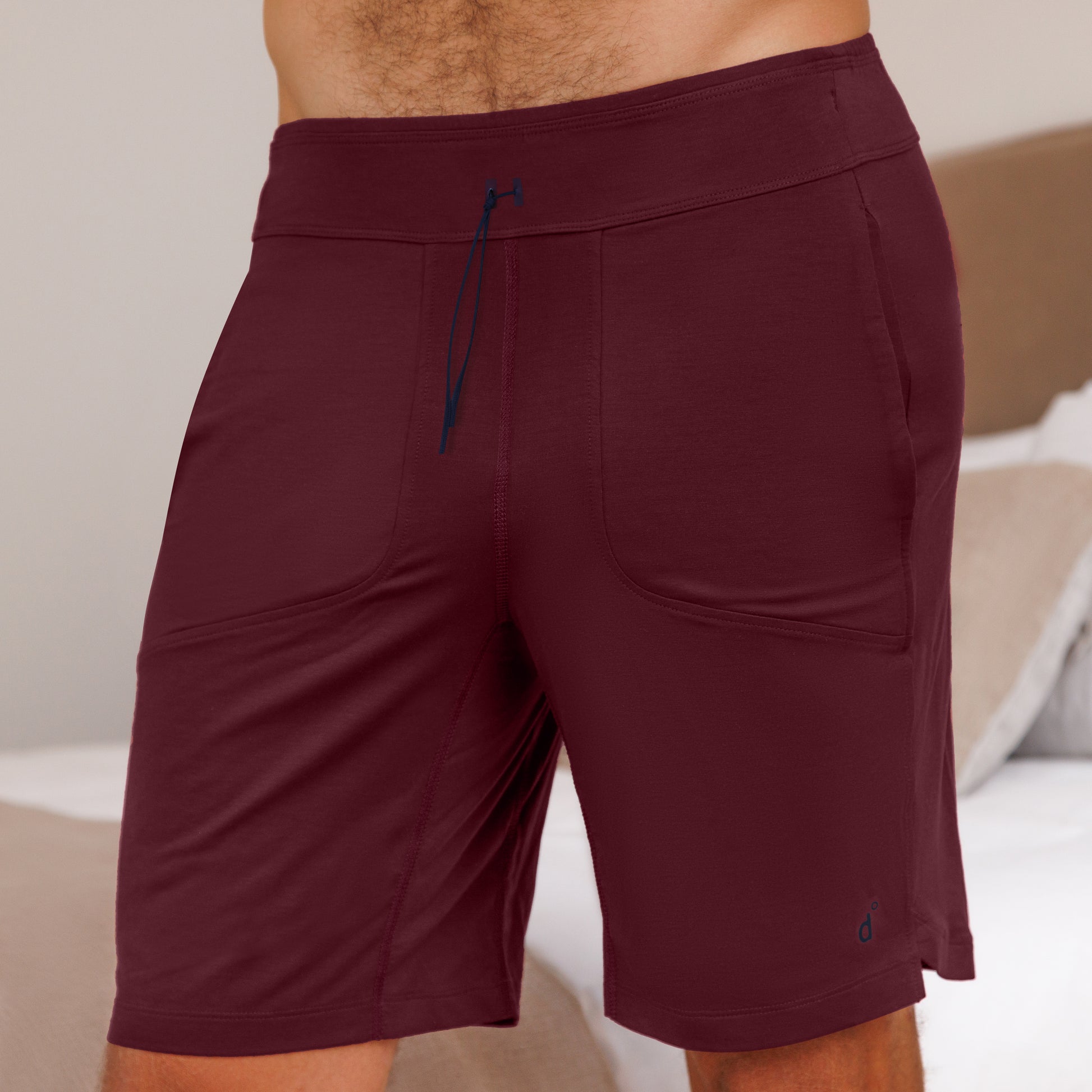 Smartes Pyjama Shorts || Burgundy