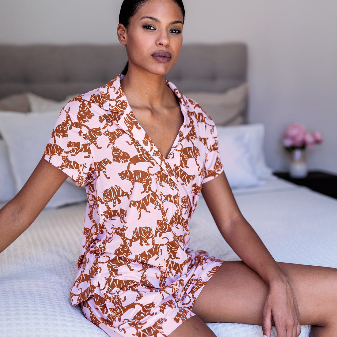 Klassische Pyjama-Top Damen || Wild Life