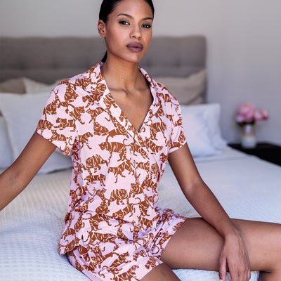 Klassische Pyjama-Top Damen || Wild Life