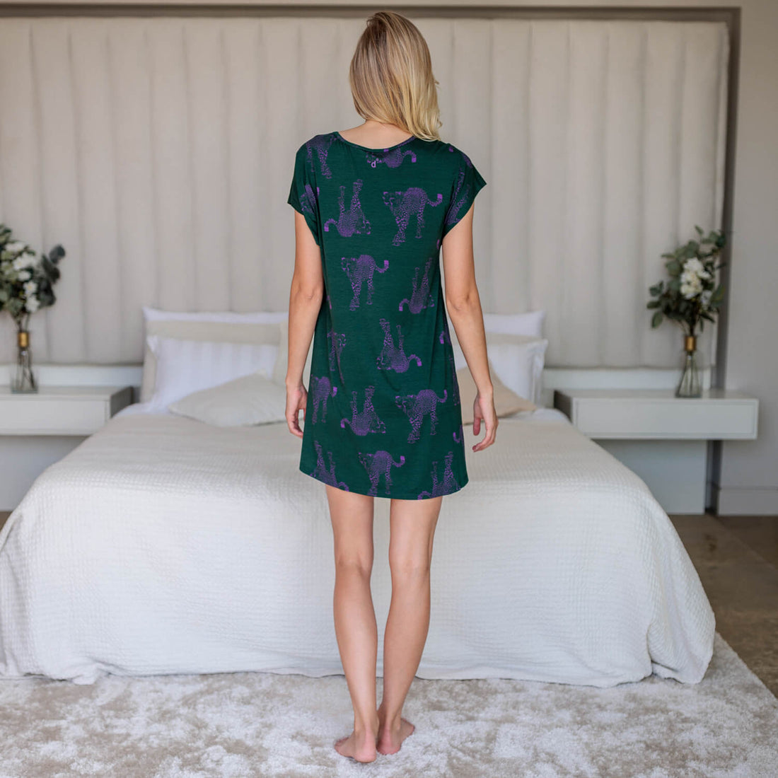 Kühlendes Nachthemd Damen || Cheetah