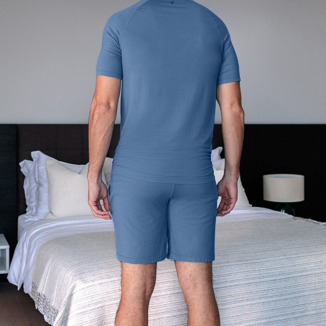 Pyjamas Shorts Herren || Sky blue