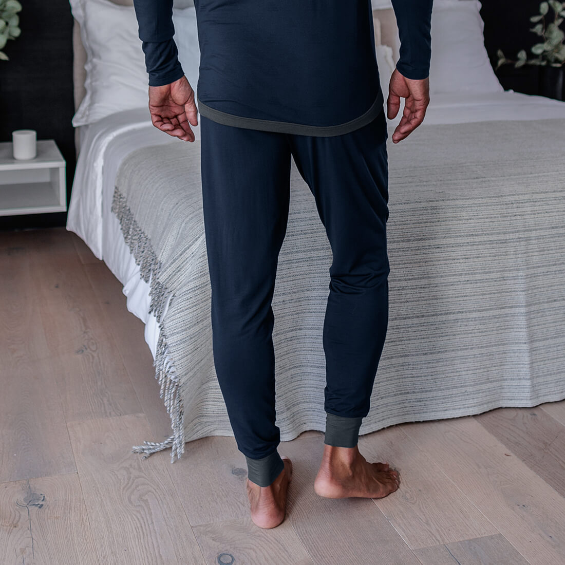 Pyjama Hose Herren || Midnight blue