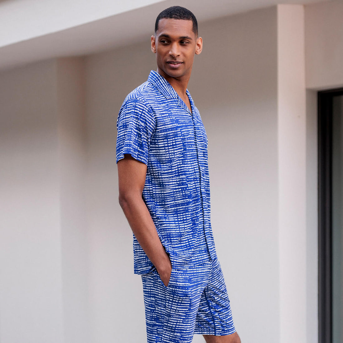 Pyjama Shirt Herren || Azure torrent