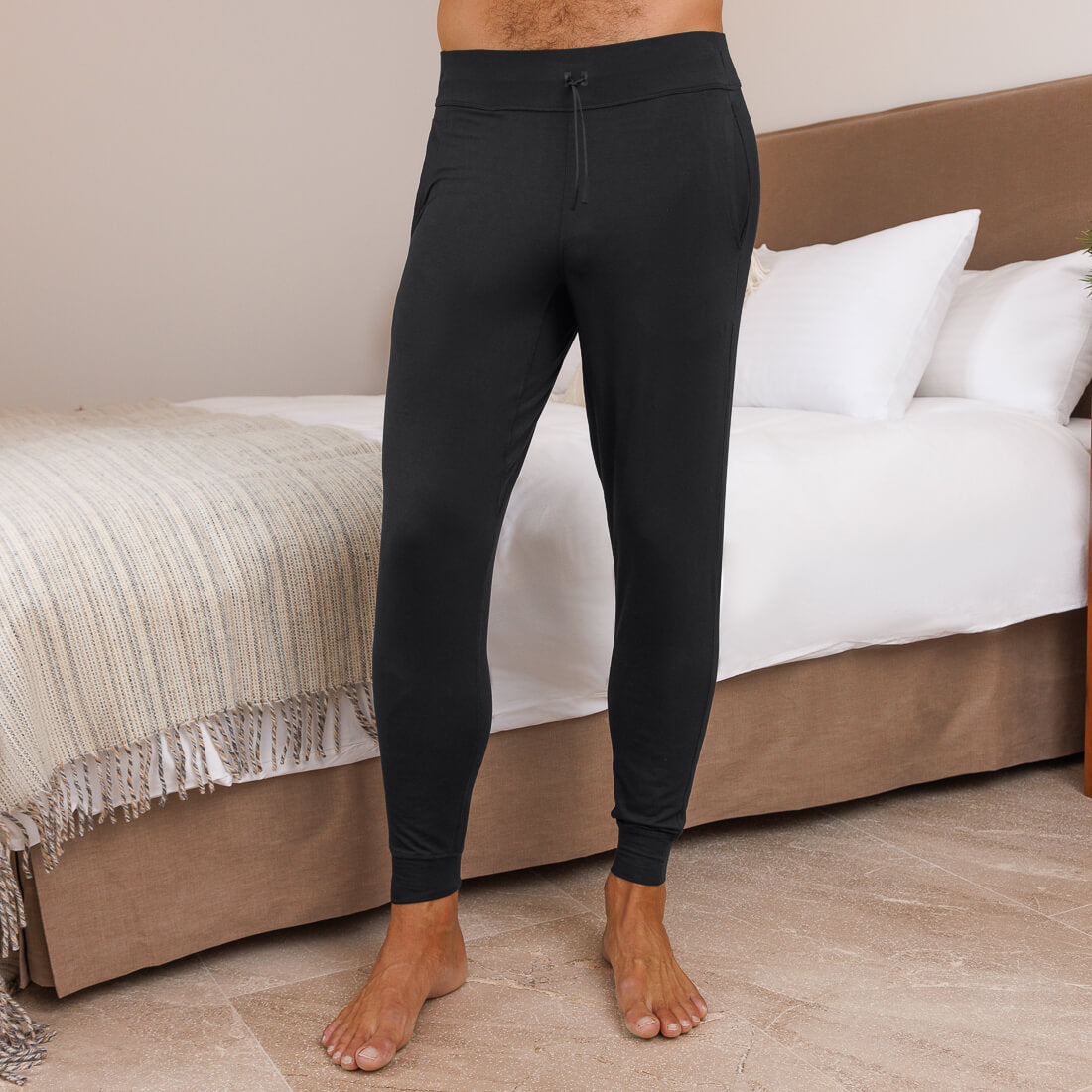 Pyjama Hose Herren || Black