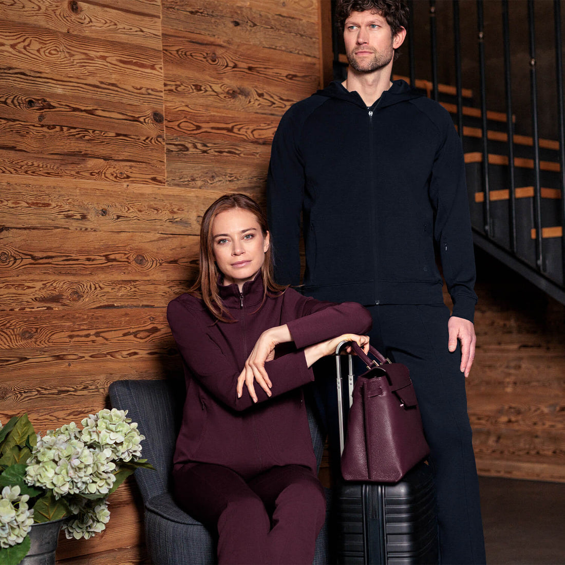 Bequeme Reisehose Damen || Mulberry