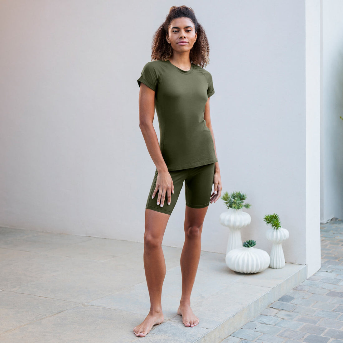 Recovery Shorts Damen || Olive green