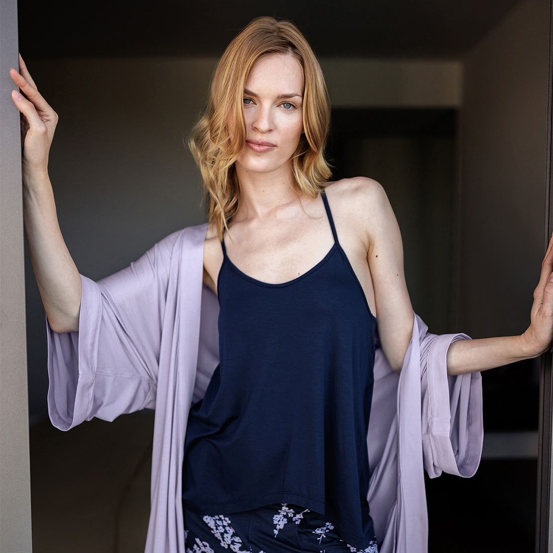 Kühlendes Top Damen || Navy blue