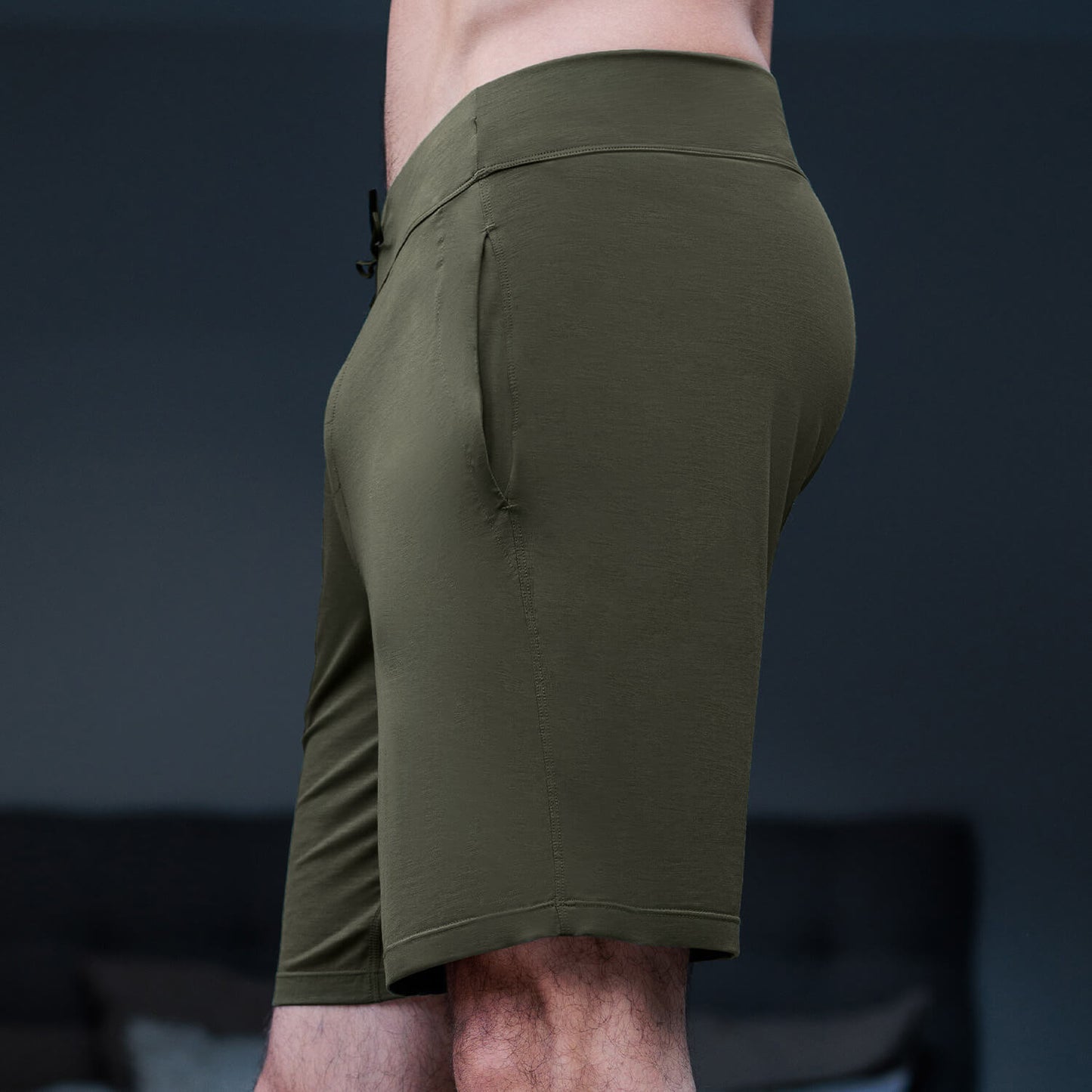 Sommer Schlafshorts Herren || Olive green