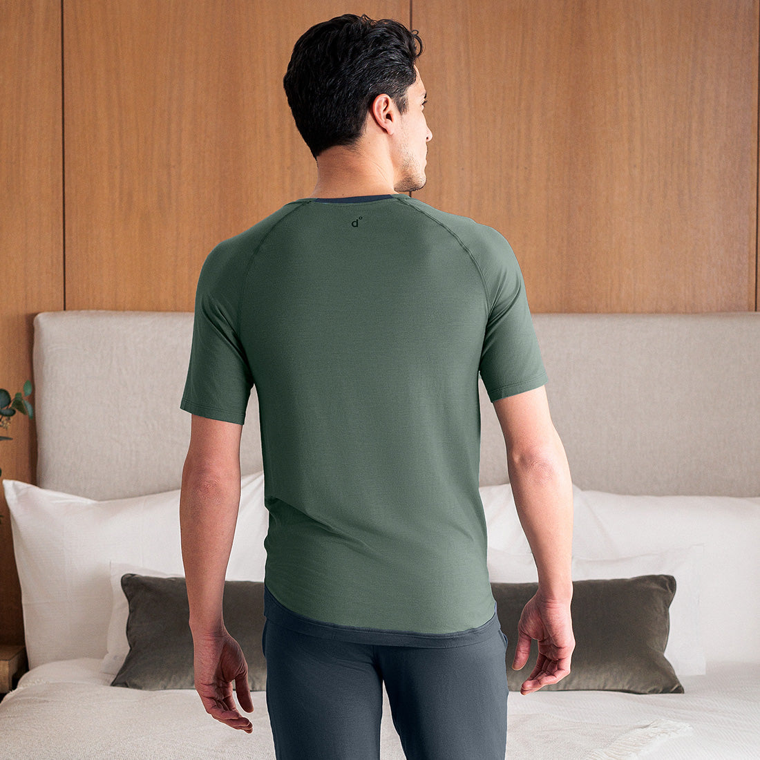 Schlaf T-shirt Herren || Balsam green