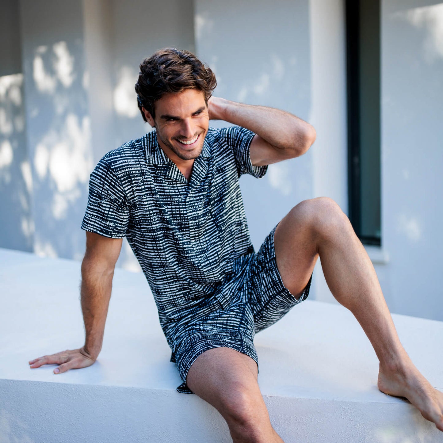 Pyjama Shirt Herren || Mountain torrent