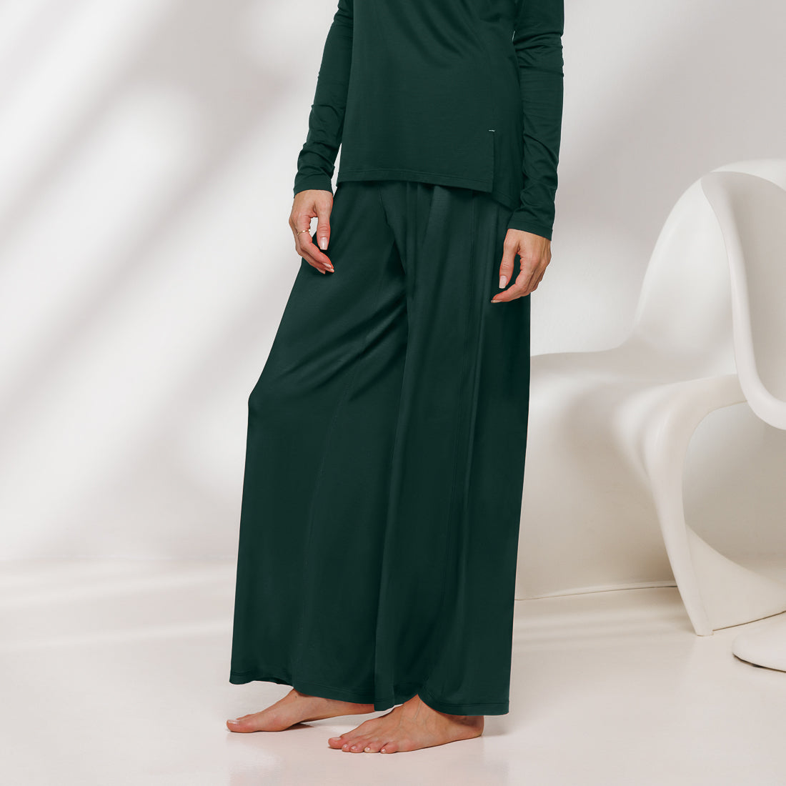 Kühlende Schlafanzug Hose Damen || Rainforest