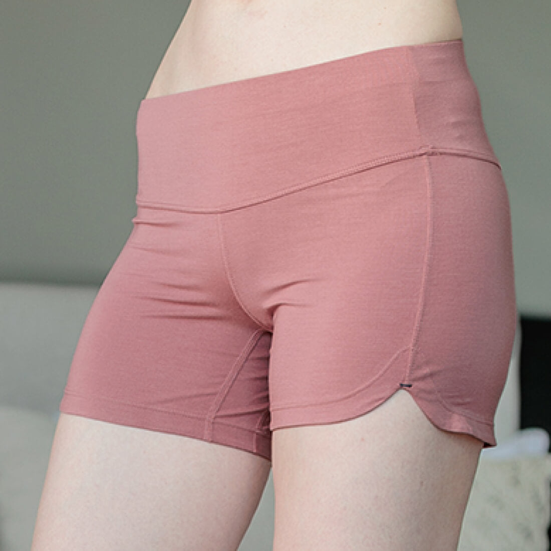 Schlaf Shorts Damen || Sunrise rose