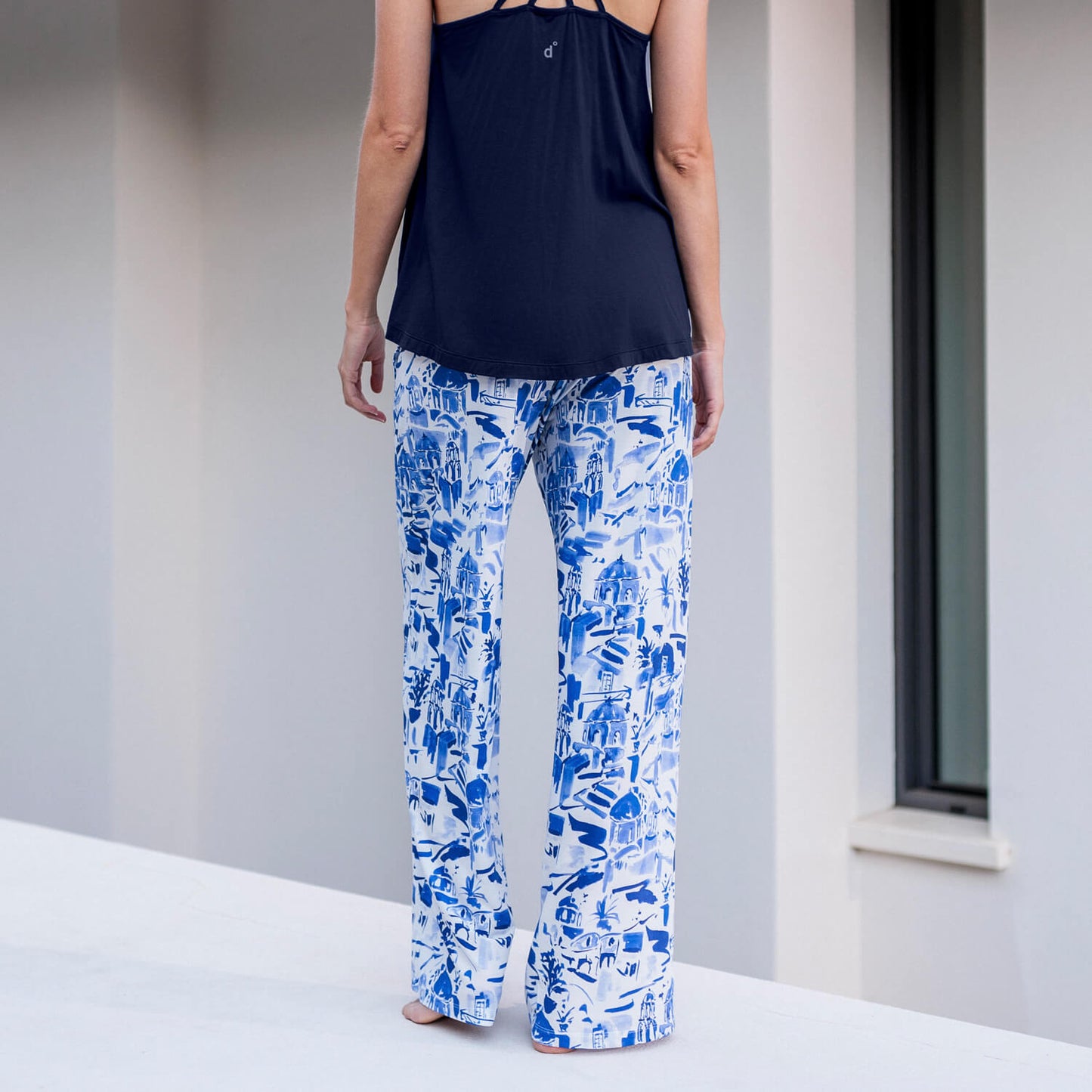 Kühlendes Pyjama Hose Damen || Santorini