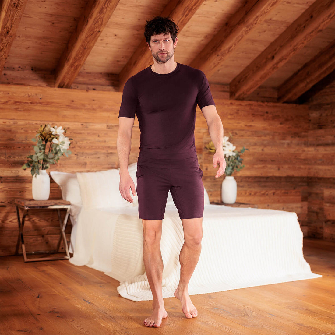 Pyjamas Shorts Herren || Mulberry