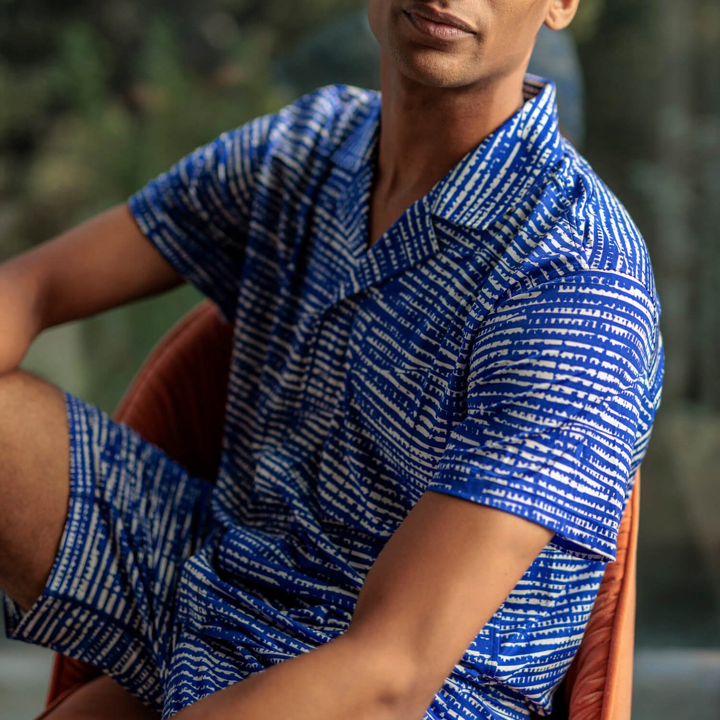 Pyjama Shirt Herren || Azure torrent