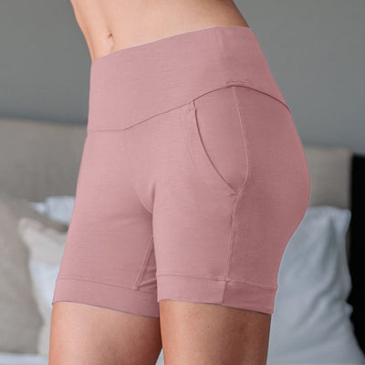 Damen Pyjama Shorts Nachhaltig || Sunrise rose