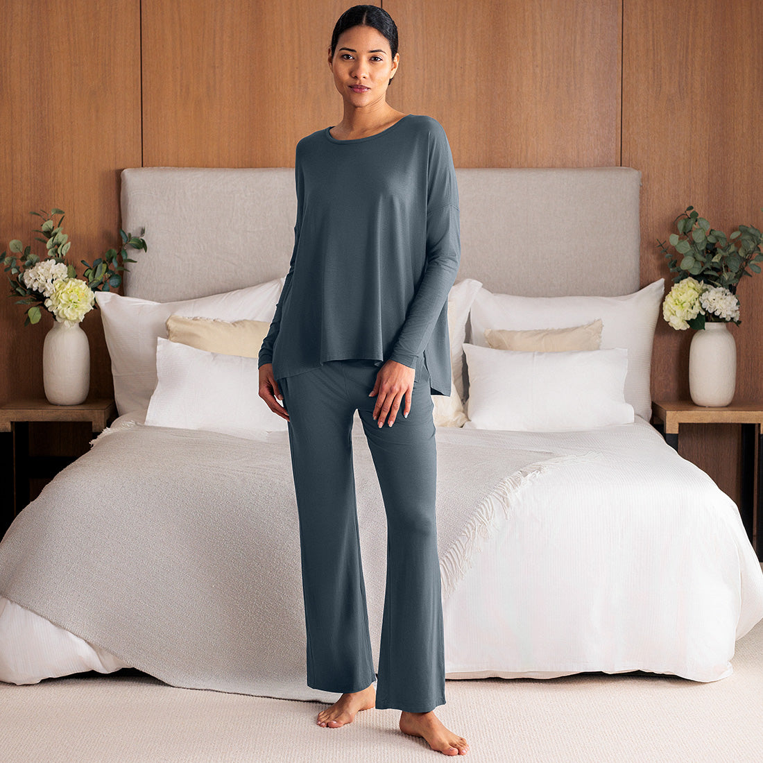 Pyjamas Geschenkset Damen || Deep grey