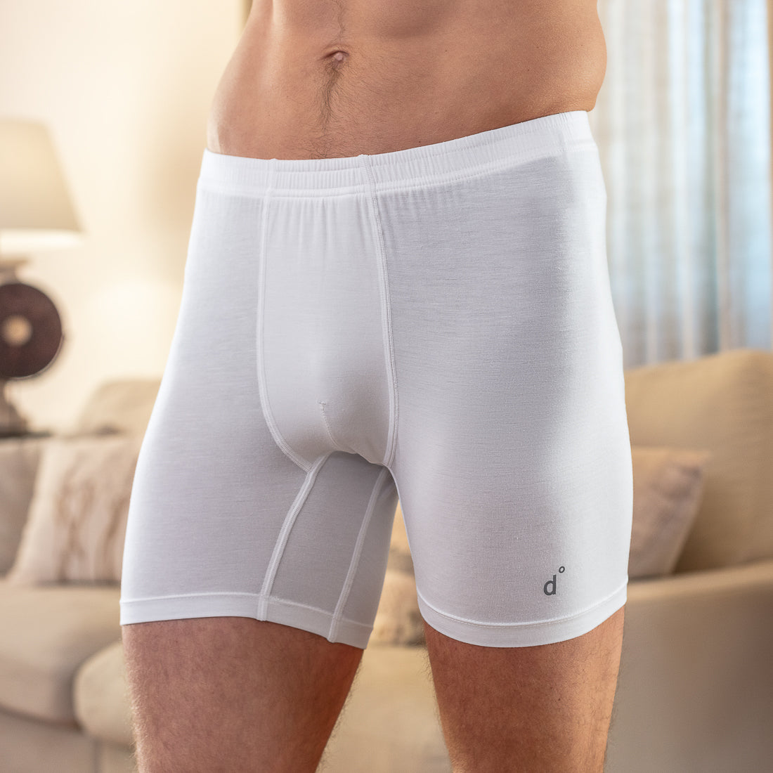 Atmungsaktive Shorts Herren || White
