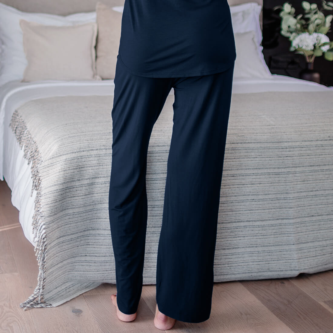 Atmungsaktive Pyjama Hose für Damen || Midnight blue