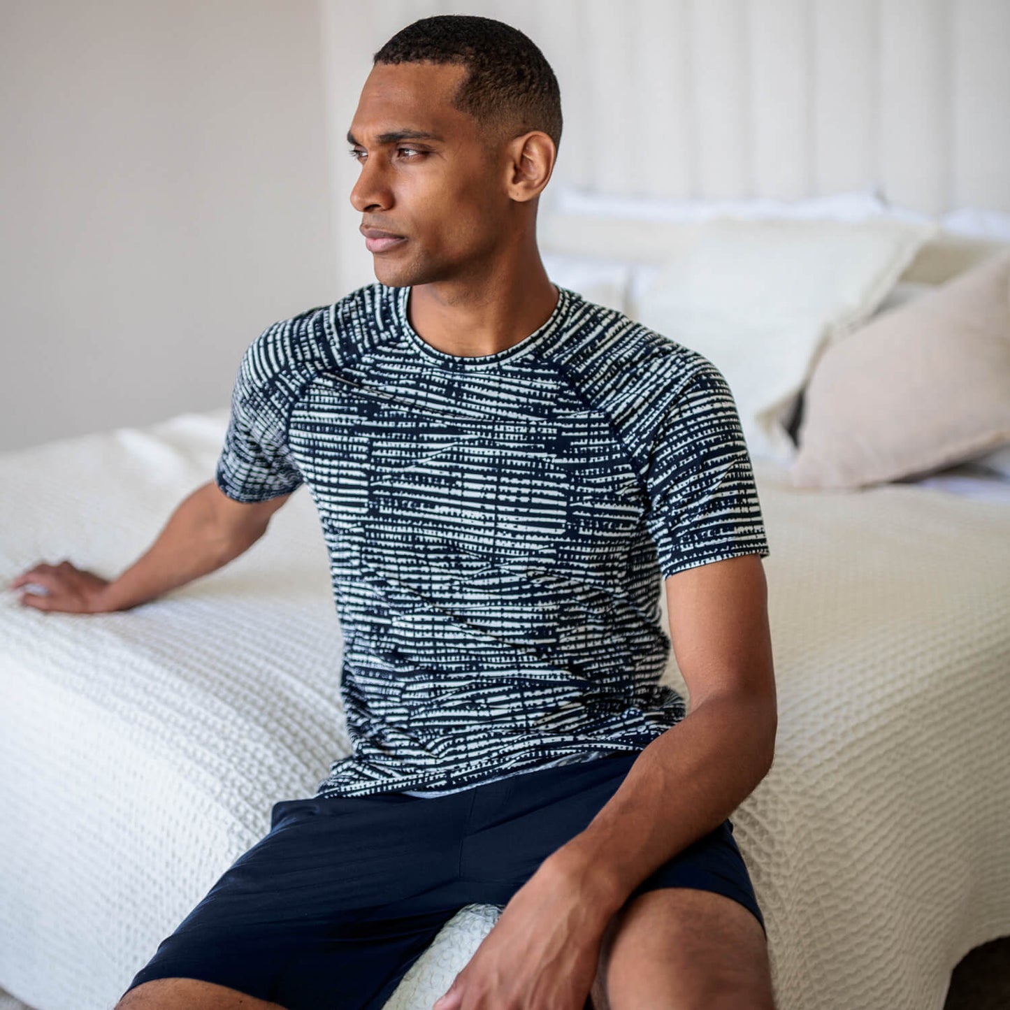 Schlaf T-Shirt Herren || Mountain torrent