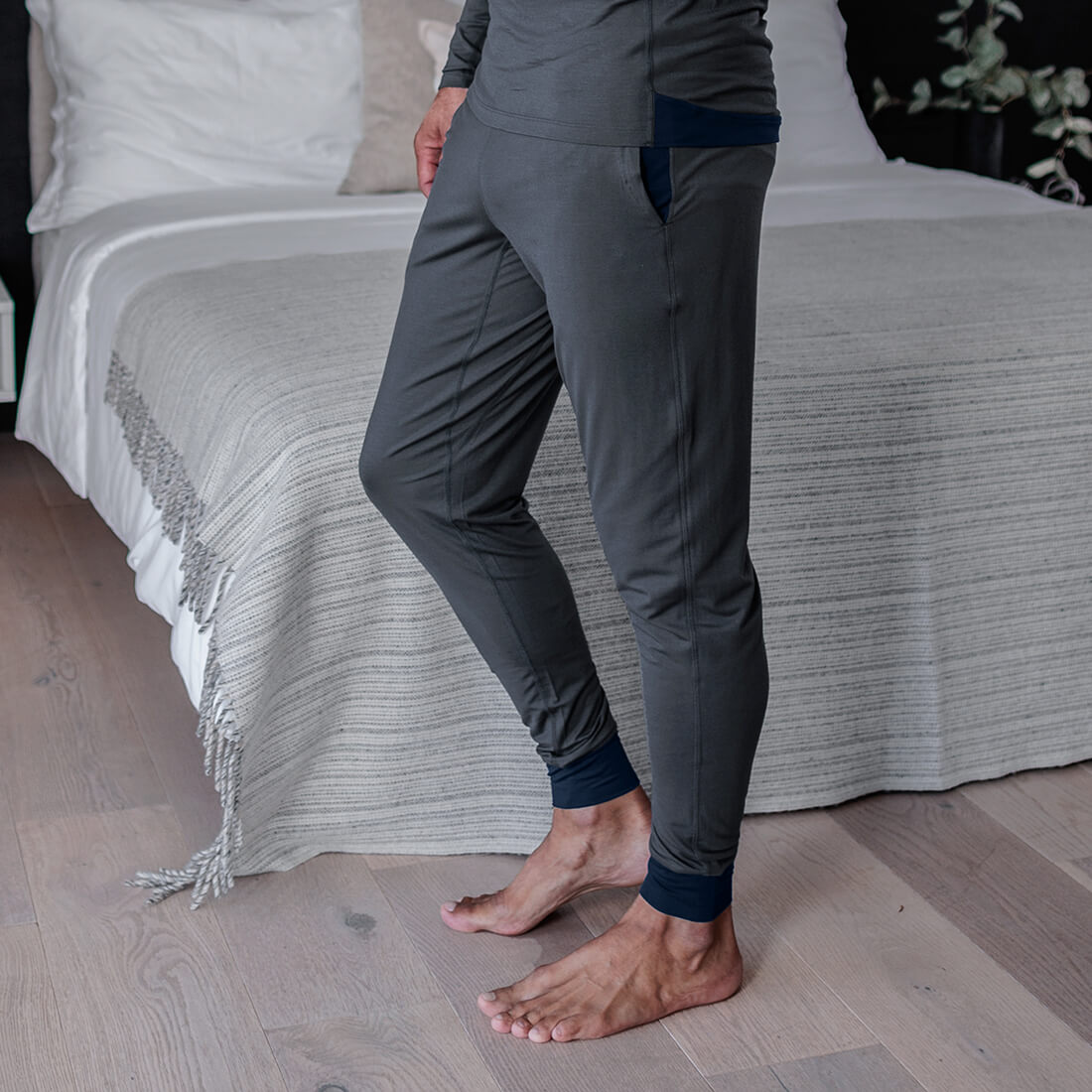 Pyjama Hose || Deep grey