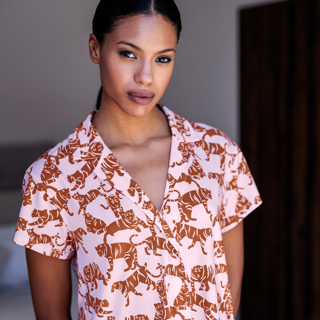 Klassische Pyjama-Top Damen || Wild Life