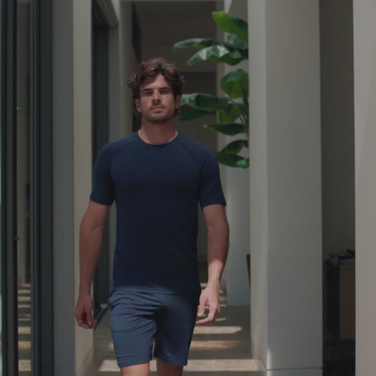 Schlaf T-shirt Herren || Midnight blue