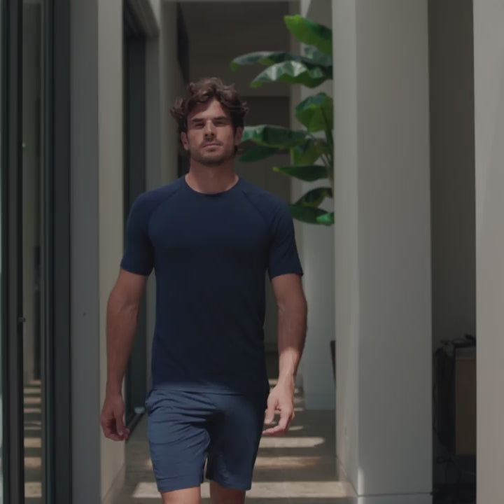 Schlaf T-shirt Herren || Midnight blue