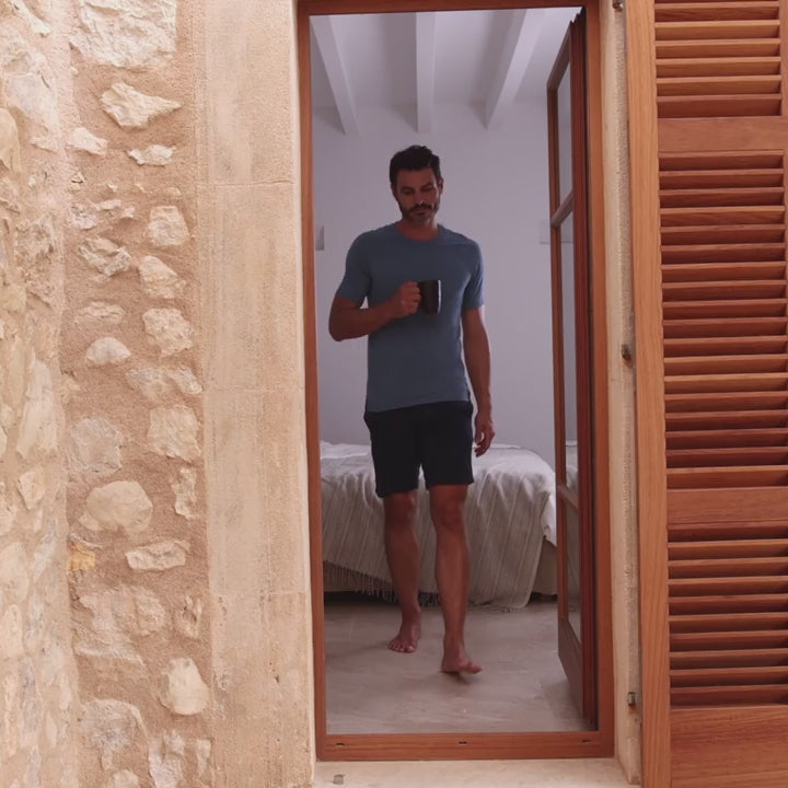 Pyjamas Shorts Herren || Midnight blue