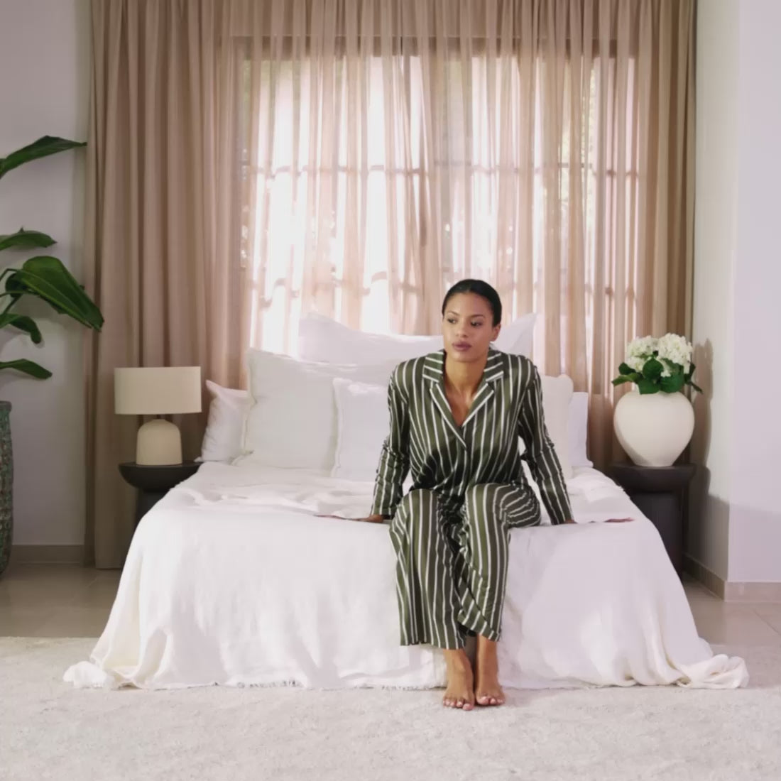 Kuhlendes Pyjama-Top || Classic Stripes