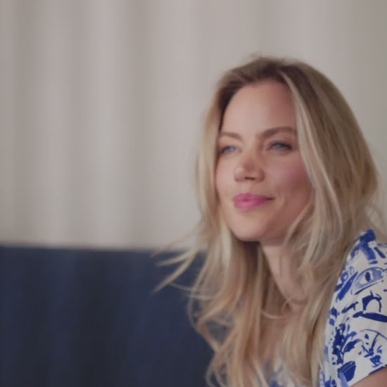 Schlaf T-shirt Damen || Santorini